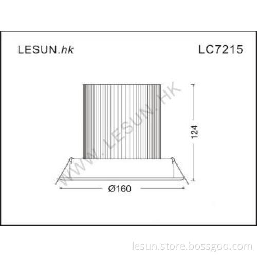LC7215 15*2w brightness fashion design downlight for jewelry shop
